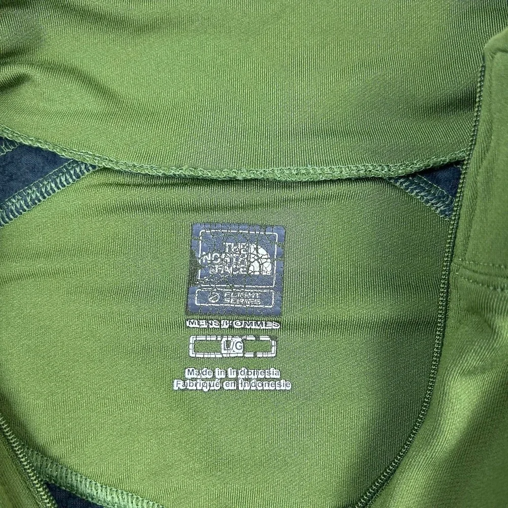 The North Face Flight Series 1/4 Zip Pullover Vapor Wick Stretch Mens‎ L Green